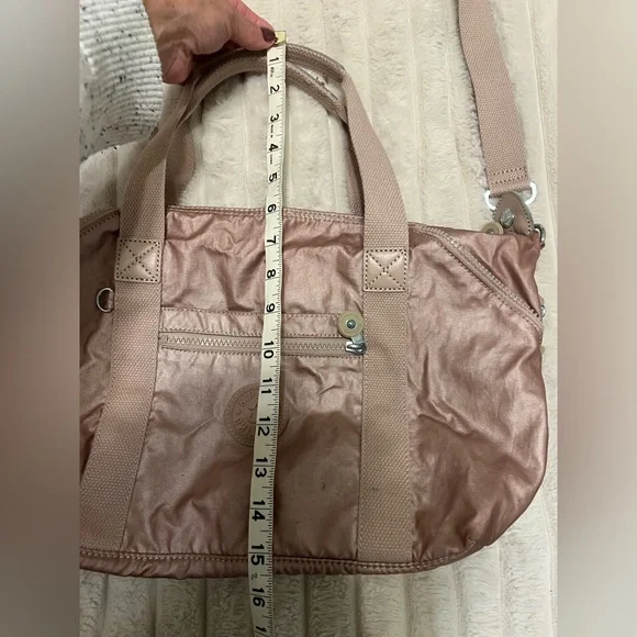 Kipling Art Mini handbag in a metallic rose - Picture 16 of 16